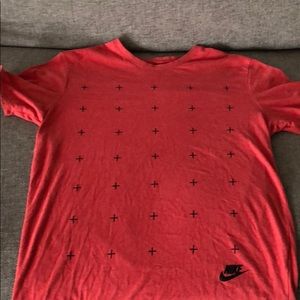 Red Nike tee